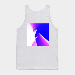 blue pink white abstract texture Tank Top